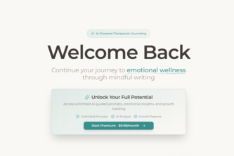 JournalTherapy AI