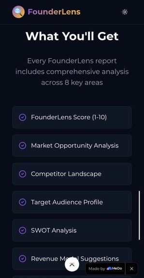 FounderLens – screenshot 3