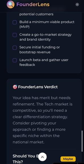 FounderLens – screenshot 14