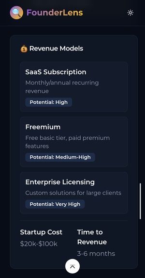 FounderLens – screenshot 13
