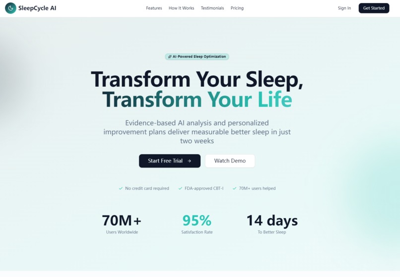 Transform Your Sleep – screenshot 1