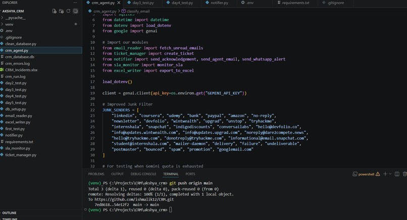 CRM – screenshot 1