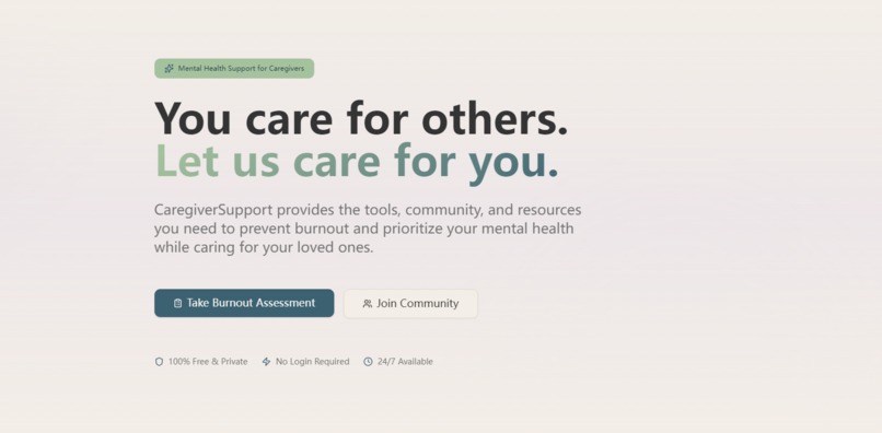 CaregiverSupport – screenshot 1