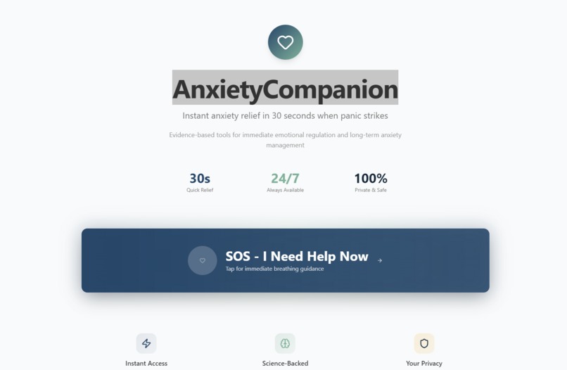 AnxietyCompanion – screenshot 1