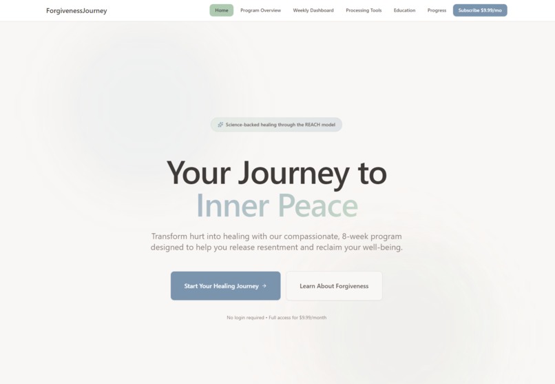 ForgivenessJourney – screenshot 1
