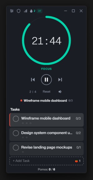 PomoDeck – screenshot 1