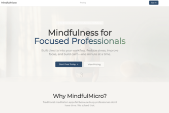 Mindfulness forFocusedProfessionals