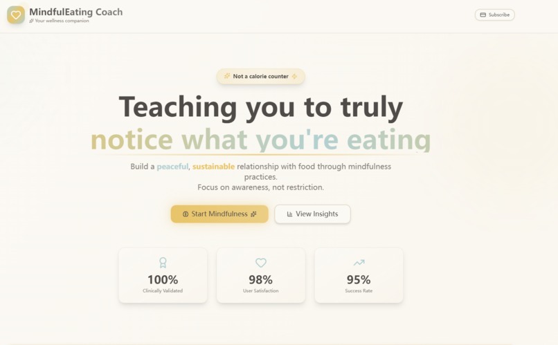 notice what you're eating – screenshot 1