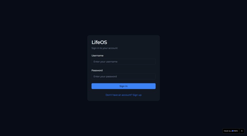 LifeOS – Your Personal AI Operating System – screenshot 1