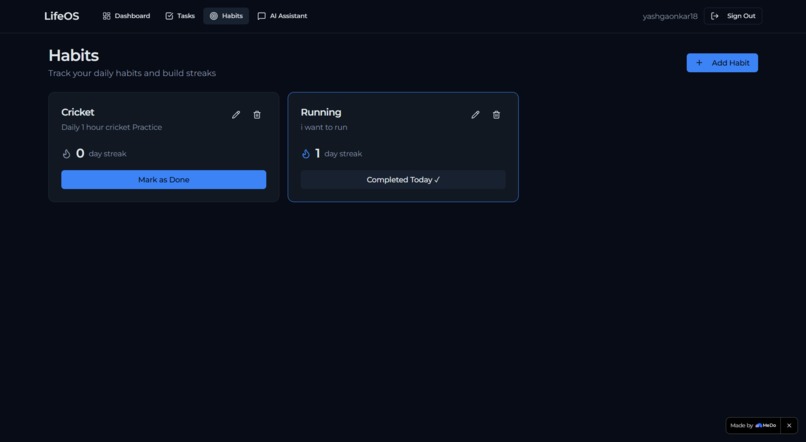 LifeOS – Your Personal AI Operating System – screenshot 3