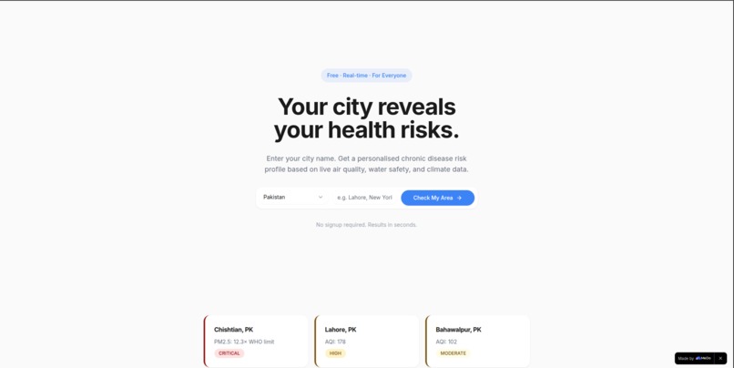 PostalRx: Environmental Chronic Disease Detector – screenshot 1