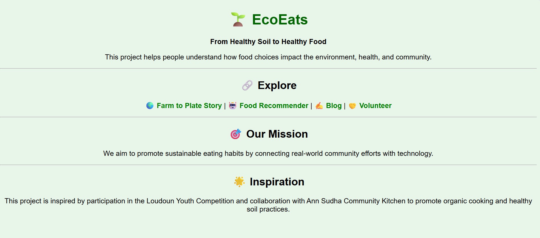 Eco Eats | Devpost