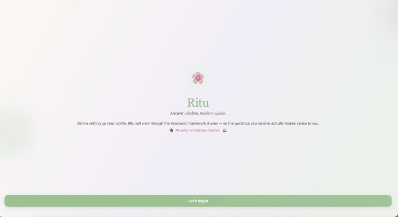 Women's Health Application - RITU – screenshot 1