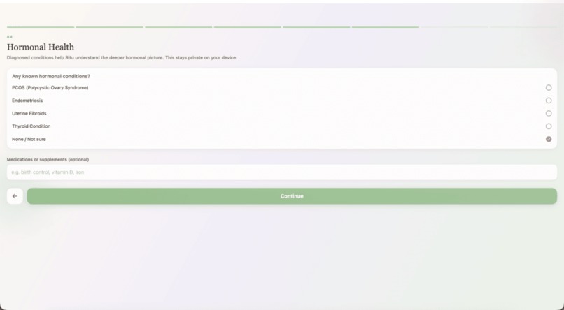 Women's Health Application - RITU – screenshot 4