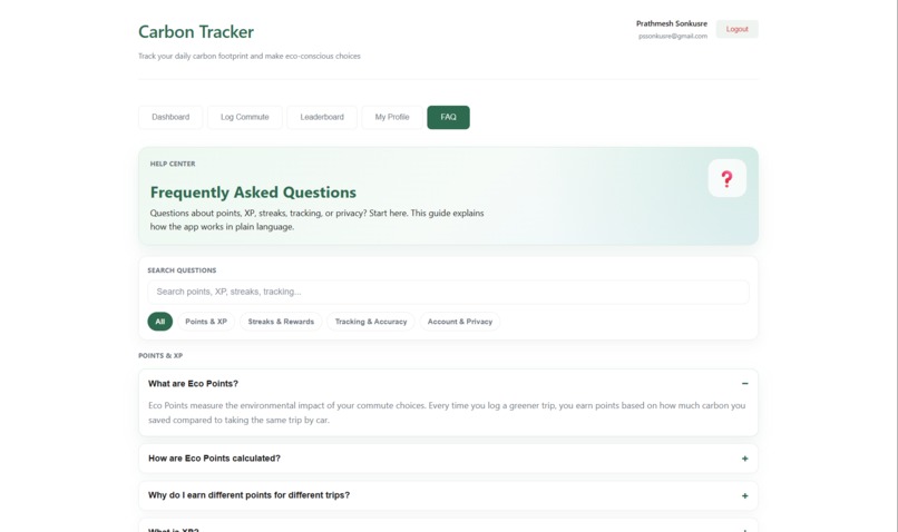 Carbon Tracker – screenshot 10