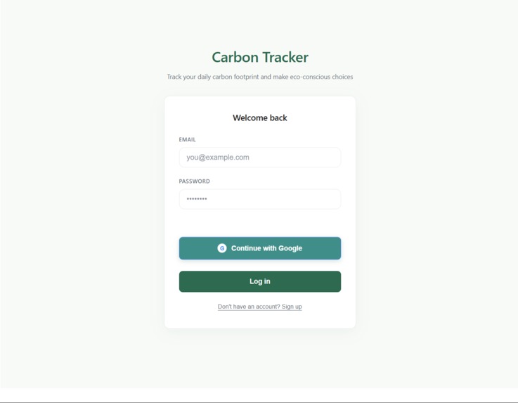 Carbon Tracker – screenshot 1