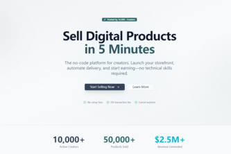 Sell Digital Productsin 5 Minutes