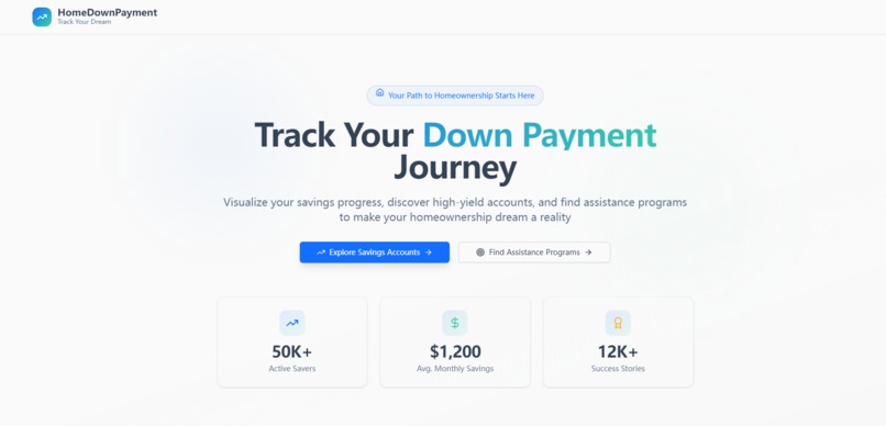 HomeDownPayment Tracker – screenshot 1
