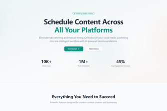 Schedule Content Across