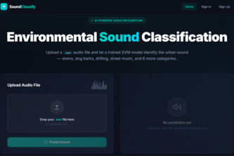 Environmental Sound Classifier (Backend API)