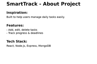 Smart track