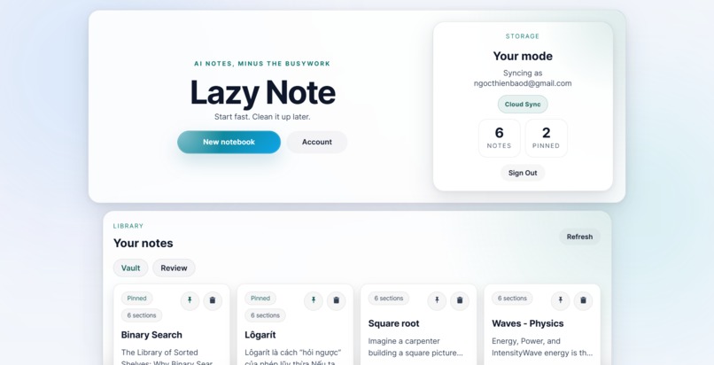 Lazy Note – screenshot 1