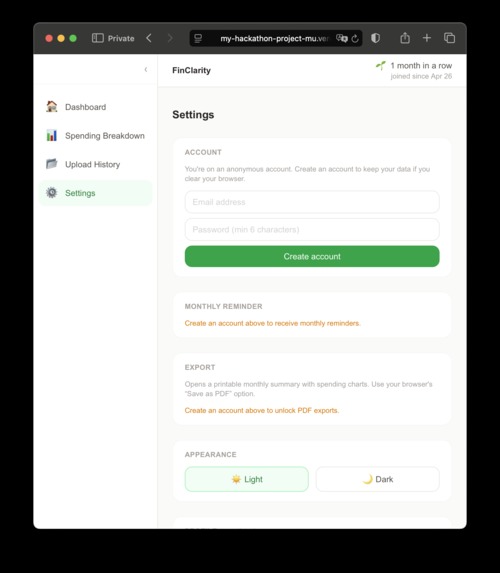 FinClarity – screenshot 7