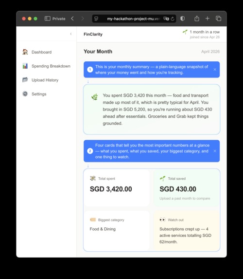 FinClarity – screenshot 1