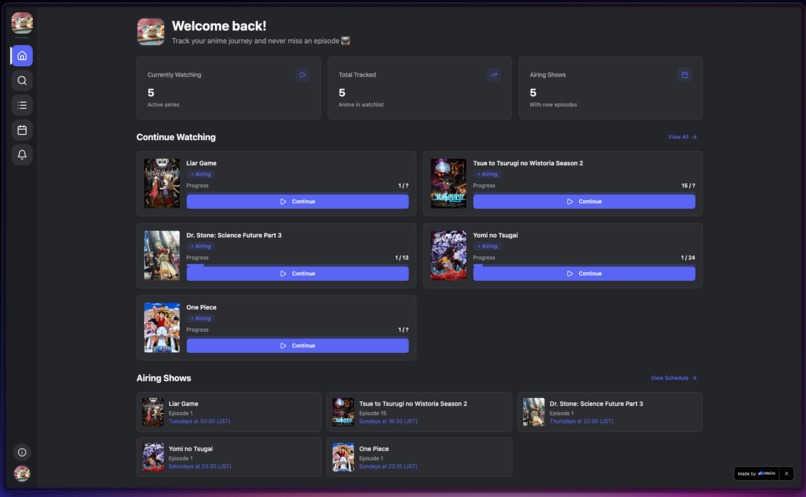 AniTrack – screenshot 1