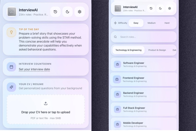 interview AI – screenshot 1
