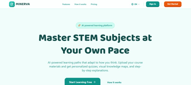  MINERVA - AI-Powered STEM Learning Platform  – screenshot 3