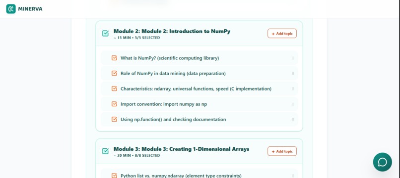  MINERVA - AI-Powered STEM Learning Platform  – screenshot 5