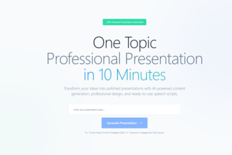 OneTopicProfessional Presentation