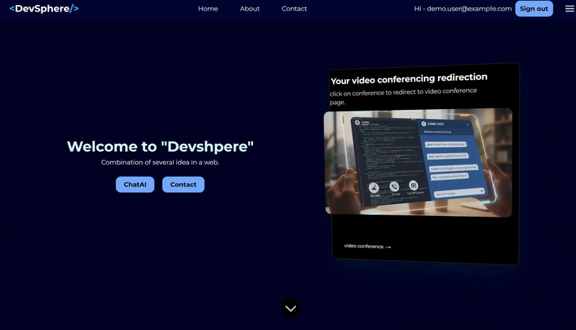 DevSphere – screenshot 1