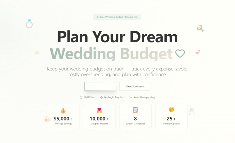 Wedding Budget – screenshot 1