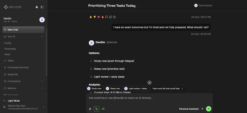 Decido: The AI Decision Copilot – screenshot 4