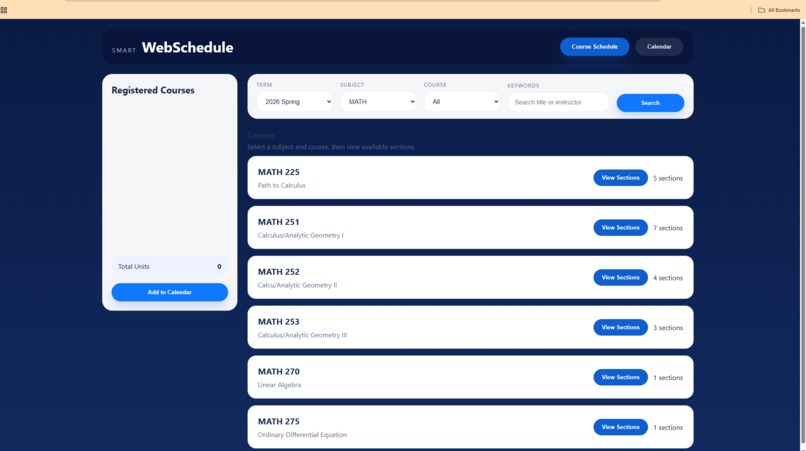 Smart WebSchedule – screenshot 1
