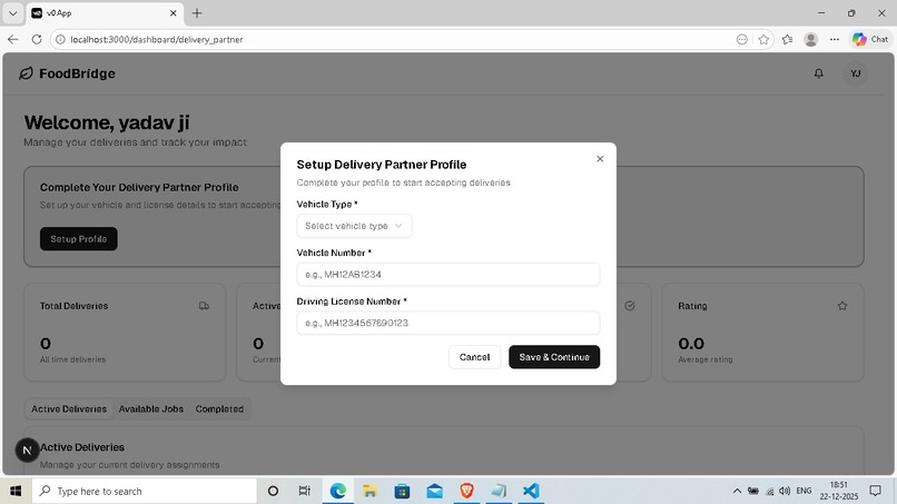 FoodBridge: Hyper-Local Logistics for Food Security – screenshot 7