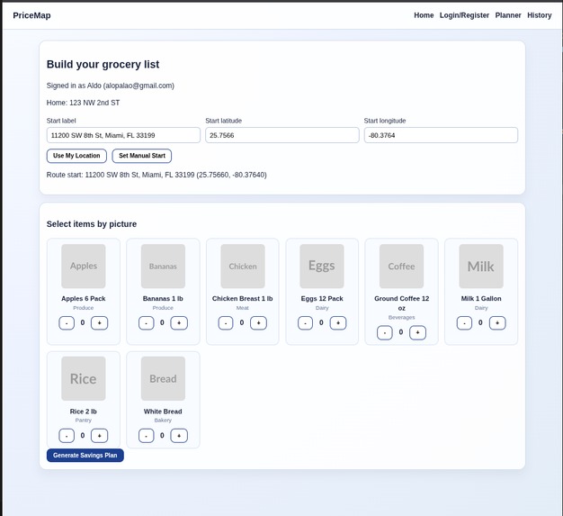 PriceMap – screenshot 1