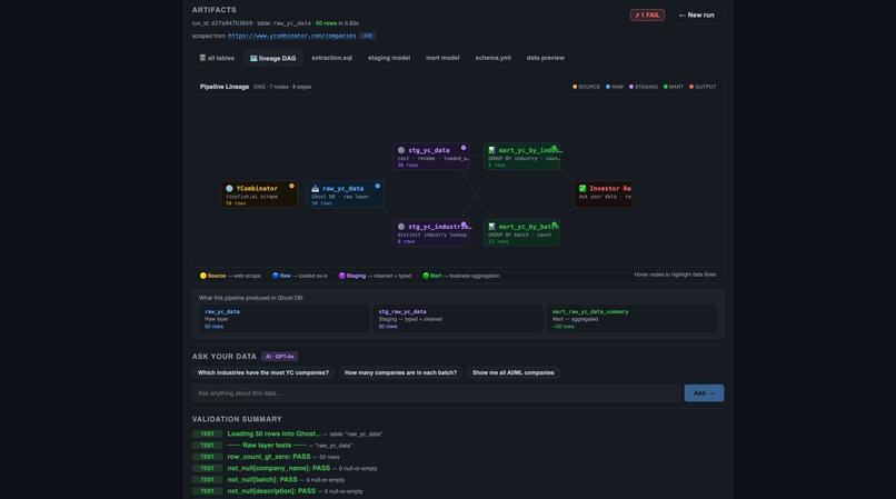 AI for ETL – screenshot 4