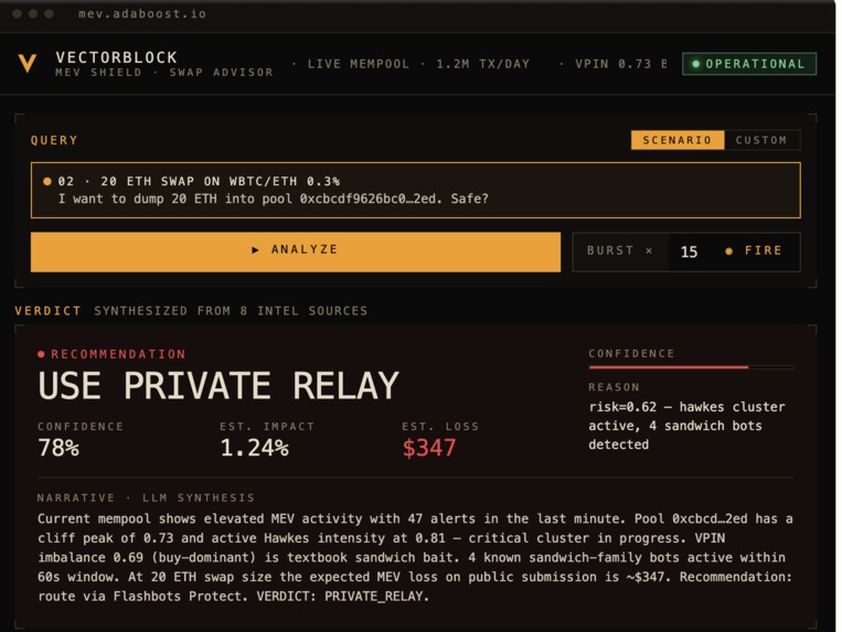 mev-swap-advisor – screenshot 5