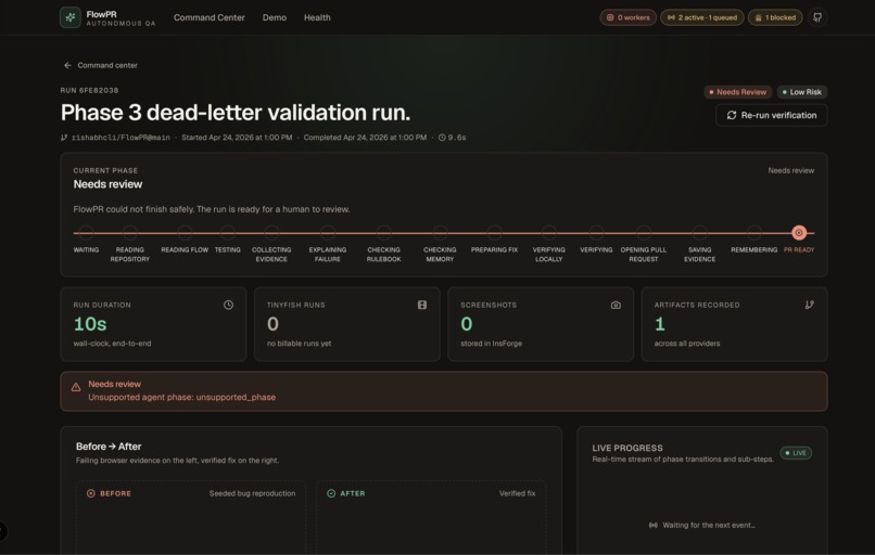 FlowPR – screenshot 3