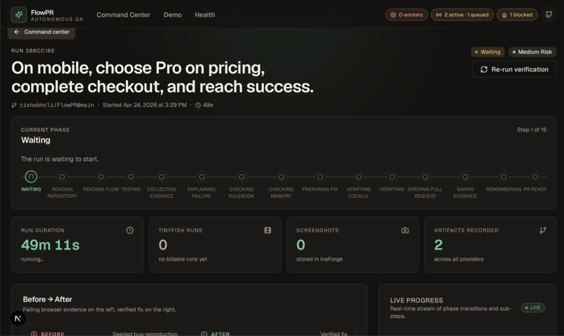 FlowPR – screenshot 4