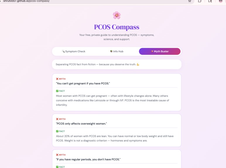 PCOS Compass  – screenshot 2