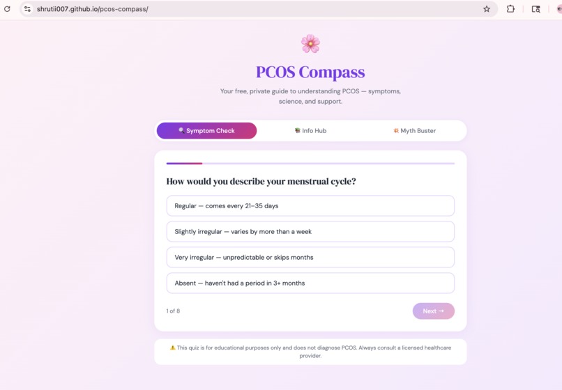 PCOS Compass  – screenshot 3