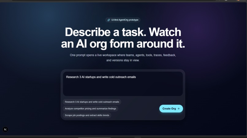 AgentOrg – screenshot 2