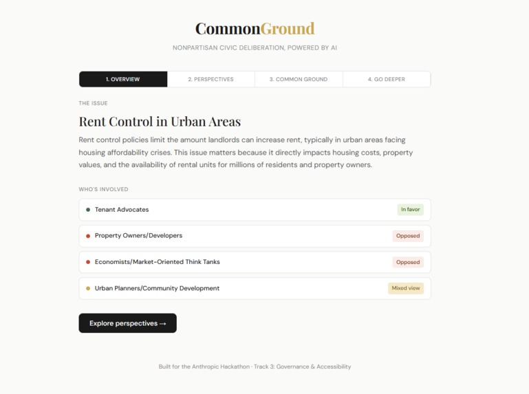 CommonGroundAI – screenshot 2
