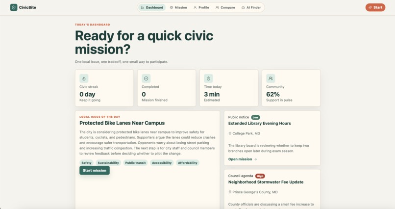 Civic Bite – screenshot 1