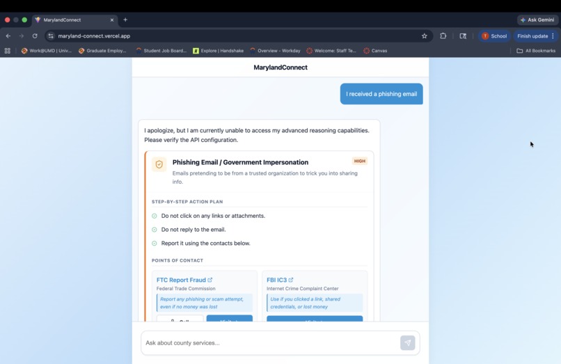 MarylandConnect – screenshot 1