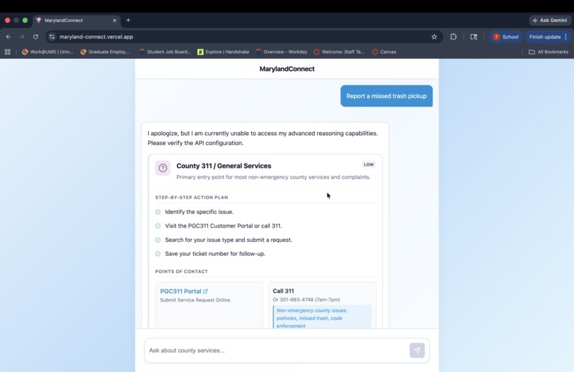 MarylandConnect – screenshot 2